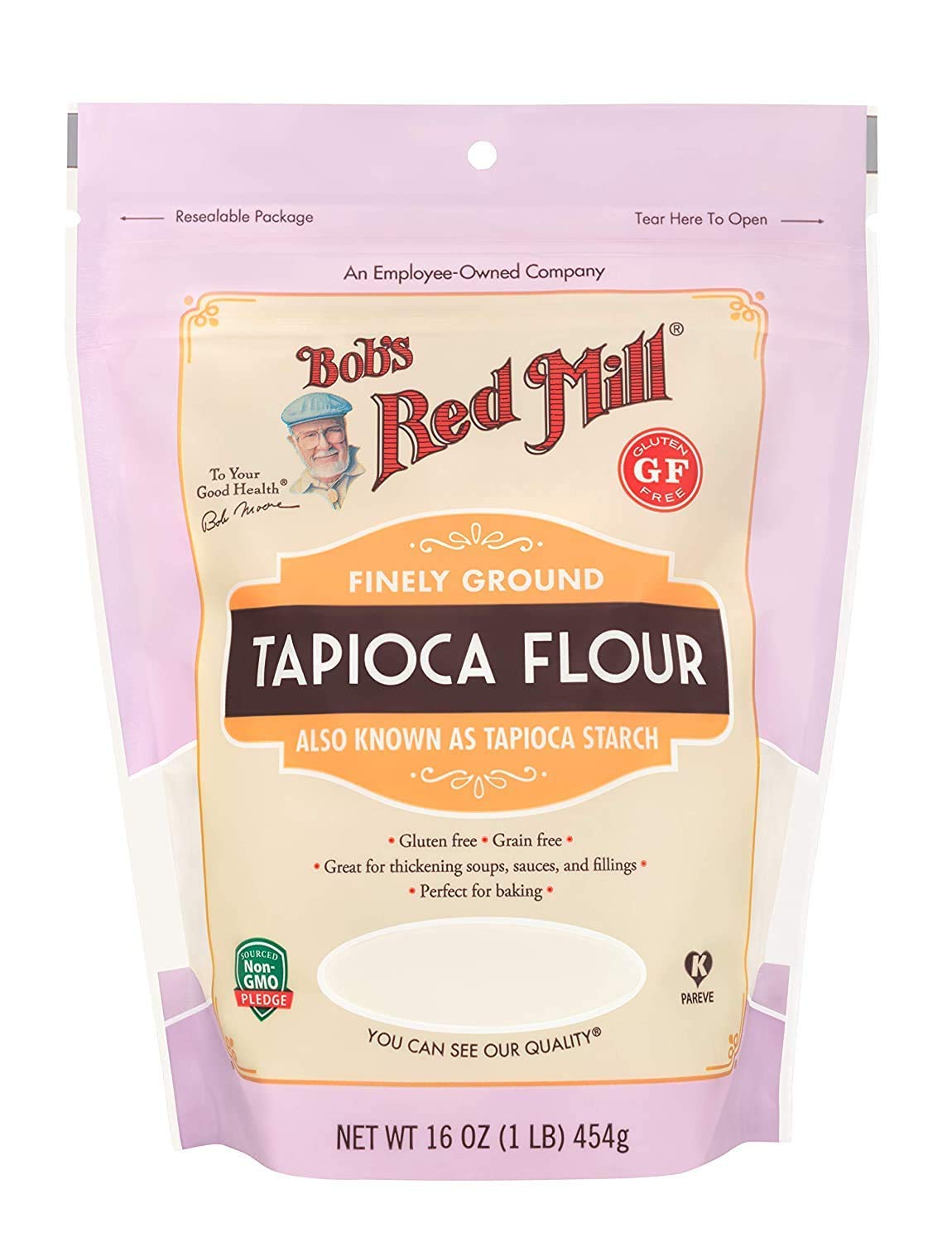 Product image of Bob's Red Mill Finely Ground Tapioca Flour 16 oz 16 oz Pack of 3